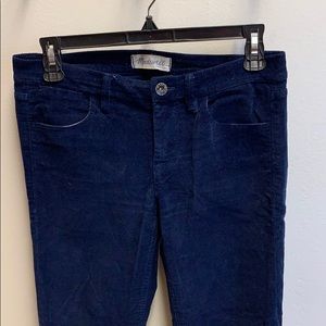 Madewell Navy Blue Rail Corduroy Pants